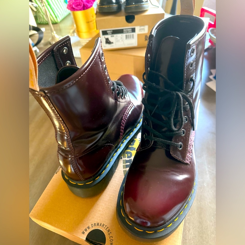 Vegan 1460 Cherry Red